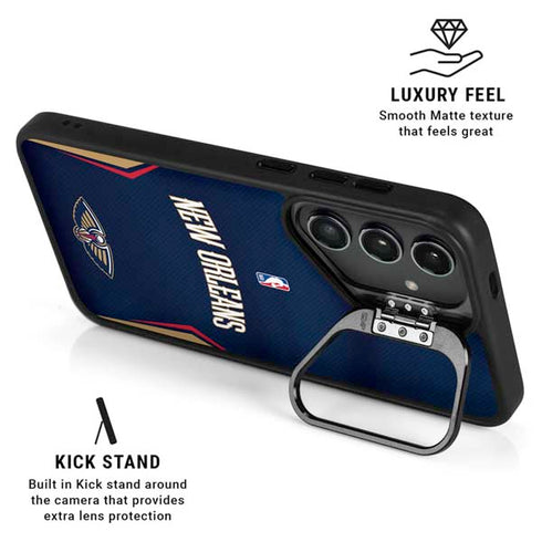 NBA New Orleans Pelicans Jersey Galaxy S25 Ultra Kickstand Case